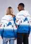 Detroit Lions Christmas Fair Isle Print Couple Hoodie