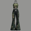 One Piece Halter Crop Top + High Waist Flared Pants Matching 2-Piece Set