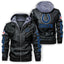 Indianapolis Colts Graphic PU Faux Leather Hooded Jacket