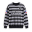Men's Las Vegas Raiders Striped NFL Crew Neck Sweatshirt
