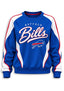 Women's Buffalo Bills Crewneck Sweatshirt & Flared Pants 2 Piece Set
