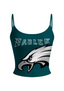Dark Teal Eagles Logo Tops & Elasticated Trousers Two-Piece Set