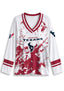Women's Houston Texans Graphic V Neck Long Sleeve Shirt