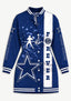 Women's Dallas Cowboys Button Down Jacket Dress