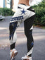 Dallas Cowboys Football Team Geometric Print Workout Leggings For Lady