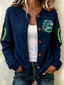 Women'S Football Printed Knitted Cardigan