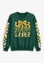 Women's Green Bay Packers Floral Bow Crewneck Sweatshirt