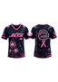 New York Jets Breast Cancer Awareness Dandelion V-Neck T-Shirt