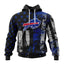 Buffalo Bills Vintage American Flag Graphic Hoodie NFL Fan Sweatshirt