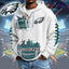 Philadelphia Eagles | Premium NFL Waffle Zipper Long Sleeve Hooded Sweatshirt HI