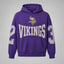 Minnesota Vikings 2‑3 Number Print Hoodie