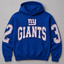 New York Giants Letter 2‑3 Number Print Hoodie