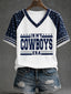 Women's Game Day Football Printed Casual T-Shirt