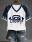 Women's Game Day Football Printed Casual T-Shirt