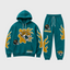 Jacksonville Jaguars Flame‑Print Hoodie Jogger Matching Tracksuit
