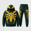 Green Bay Packers Tribal Spider Hoodie Jogger Matching Tracksuit