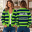 Seattle Seahawks NFL Ugly Cardigan Custom Name For Fan