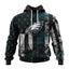 Philadelphia Eagles Vintage American Flag Graphic Hoodie NFL Fan Sweatshirt