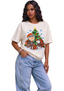 Women's Cincinnati Bengals Snoopy Charlie Brown Football Christmas T-Shirt