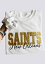 Women's New Orleans Saints Embroidered Crewneck Sweatshirt