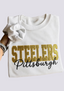 Women's Pittsburgh Steelers Embroidered Crewneck Sweatshirt