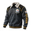 Pittsburgh Steelers Sherpa Collar 1/4 Zip Fleece Pullover NFL Fan Jacket
