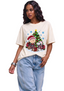Women's Arizona Cardinals Christmas Snoopy Charlie Brown T-Shirt