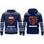 Chicago Bears Christmas Ugly Sweater Pattern Hoodie