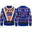 New York Giants Christmas Ugly Sweater Muscular Fan Graphic