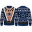Dallas Cowboys Christmas Ugly Sweater Muscular Fan Graphic