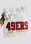 Women's San Francisco 49ers Embroidered Crewneck Sweatshirt
