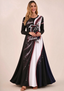 Women Atlanta Falcons Floral Print Long Sleeve Maxi Dress
