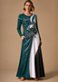 Women Philadelphia Eagles Print Long Sleeve Maxi Dress