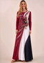 Women Arizona Cardinals Print Long Sleeve Maxi Dress
