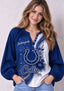 Women’s Indianapolis Colts Floral Game Day Fan Long Sleeve Shirt