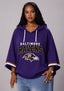 Women’s Baltimore Ravens 3/4 Dolman Sleeve Hoodie