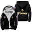 Minnesota Vikings Fleece Lined Zip Up Football Fan Hooded Jacket