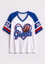Women New York Giants Heart Graphic V-Neck Fan T-Shirt