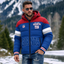 New York Giants Hooded Color Block Puffer Jacket Custom Name Gifts For Fan