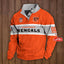 Men's Cincinnati Bengals Button Mock Neck Sweatshirt