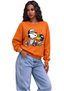 Women's Denver Broncos Snoopy Woodstock Coffee Football Sweatshirt