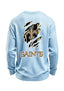 New Orleans Saints Ripped Effect Waffle Knit Crewneck Sweatshirt