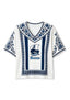 Boho Floral Border Toronto Argonauts V-Neck Blouse
