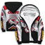 Kansas City Chiefs Color Block Fleece Lined Zip Up Football Fan Hooded Jacket