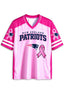 Women New England Patriots Breast Cancer Awareness Pink Ribbon Mesh Jersey