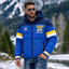 Los Angeles Rams Hooded Color Block Puffer Jacket Custom Name Gifts For Fan