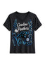 Women's Carolina Panthers Wildflower Graphic V-Neck Raglan Rolled T-Shirt