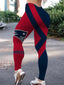 New England Patriots Diagonal Scrunch Butt Workout Leggings For Lady