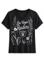 Women's Las Vegas Raiders Wildflower Graphic V-Neck Raglan Rolled T-Shirt