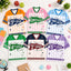 Personalized Grade And Name Preppy Stripes Patchwork First Day Teacher Mesh Jersey